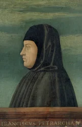 Porträt von Petrarca (Francesco Petrarca) (1304-74)